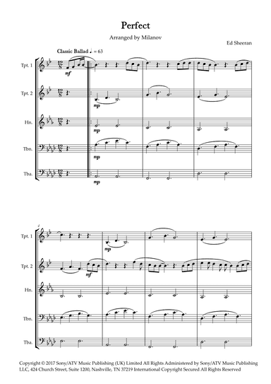 Perfect (arr. Milanov)