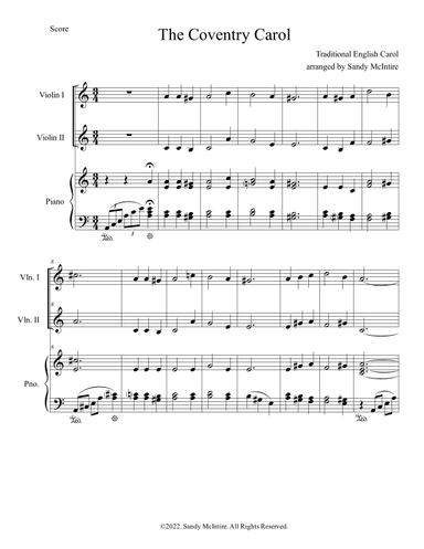 The Coventry Carol (arr. Sandy McIntire)