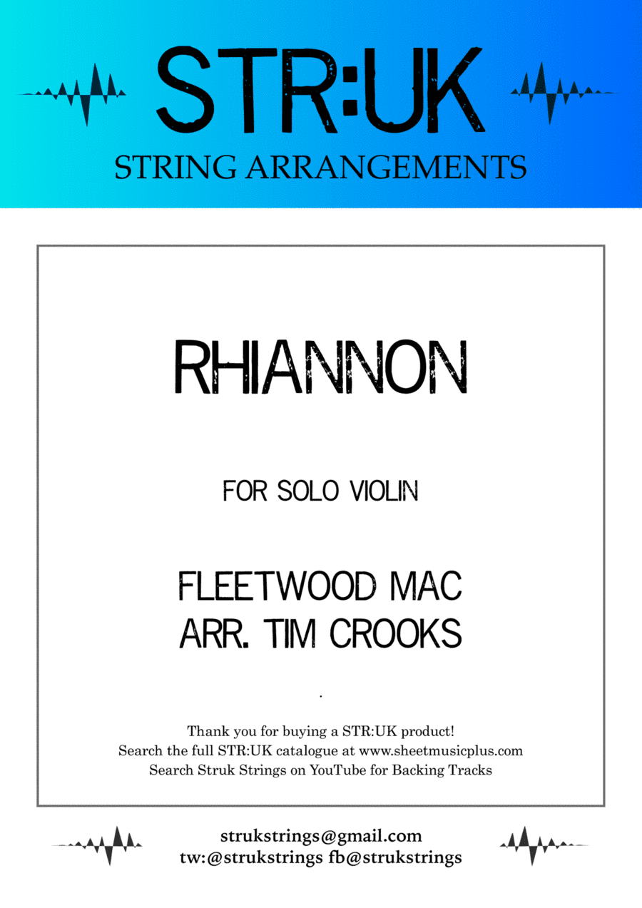 Rhiannon (arr. Tim Crooks)