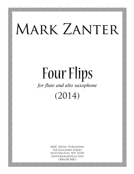 Four Flips (2014) for flute and alto saxophone