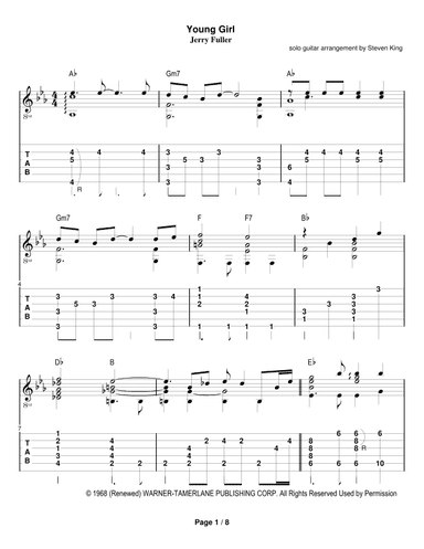 Young Girl (arr. Steven King)