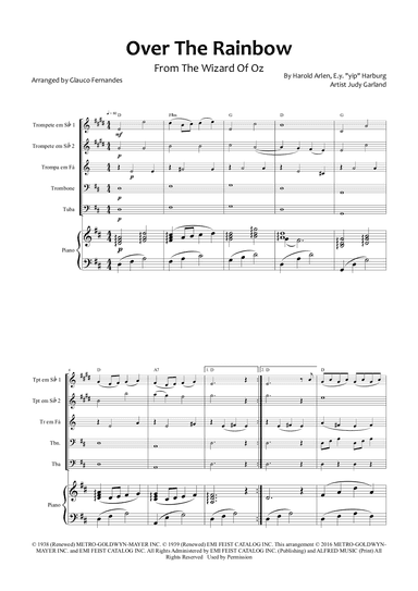 Over The Rainbow (arr. Glauco Fernandes)