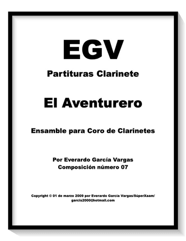 The Adventurer - Clarinet Choir Ensemble