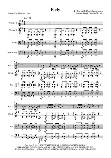 Body (arr. Jhonata Lino)