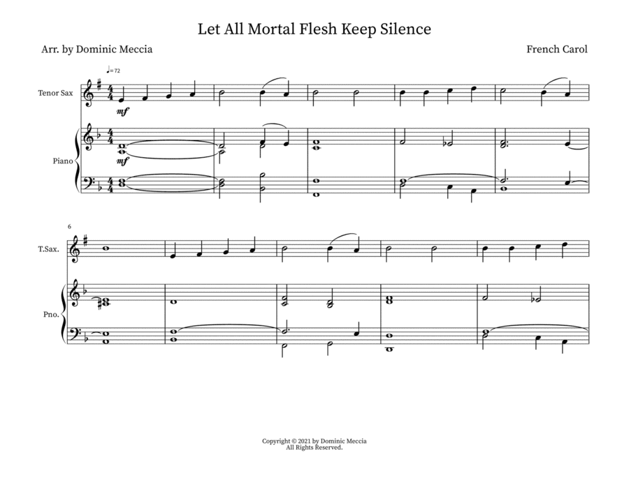 Let All Mortal Flesh Keep Silence (arr. Dominic Meccia)