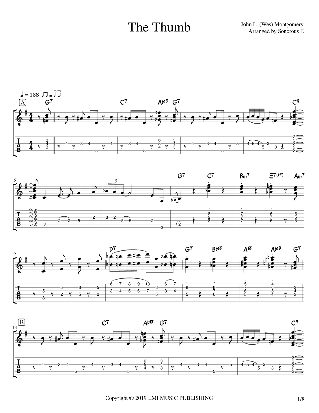 The Thumb (arr. Sonorous E)