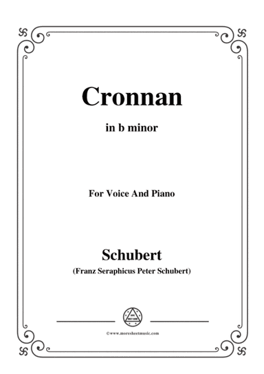 Schubert-Cronnan,in b minor,for Voice&Piano (arr. MSM)