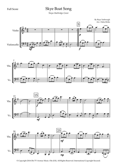 Skye Boat Song (arr. Fabio Britto)