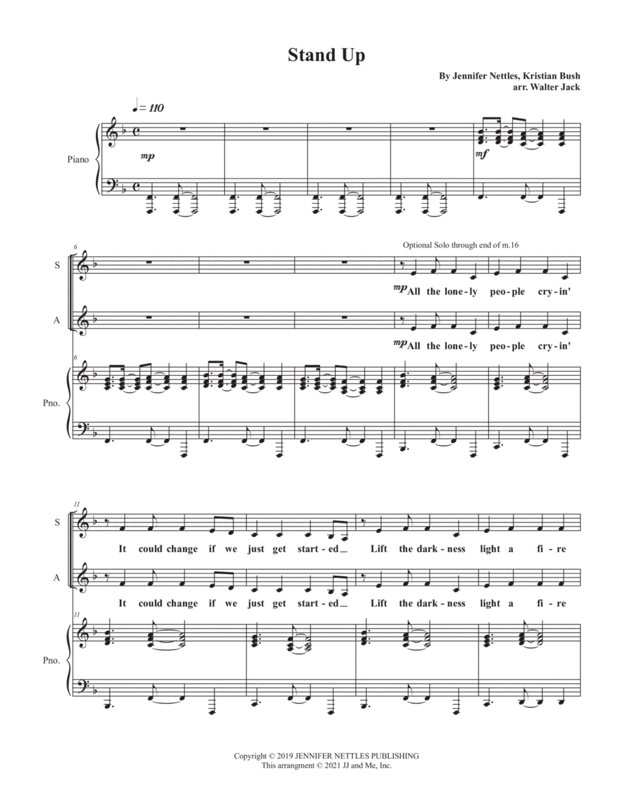 Stand Up (arr. W. Jack)