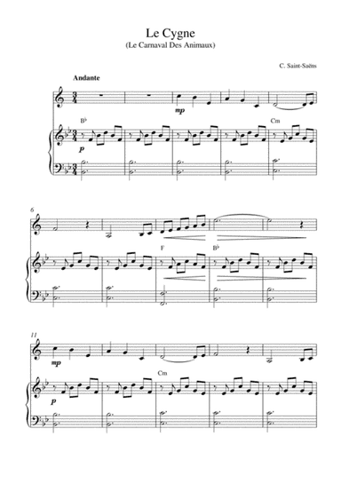 Le Cygne (arr. Kaiserin Rebecca)