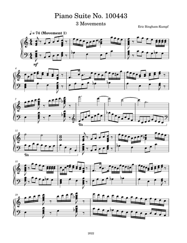 Piano Suite No. 100443