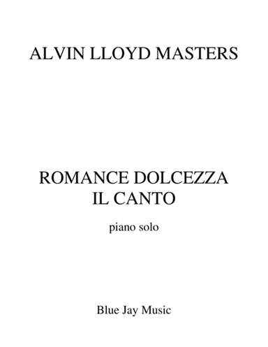 ROMANCE DOLCEZZA IL CANTO