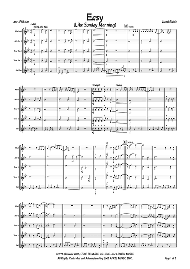 Easy (arr. Phil Kan)