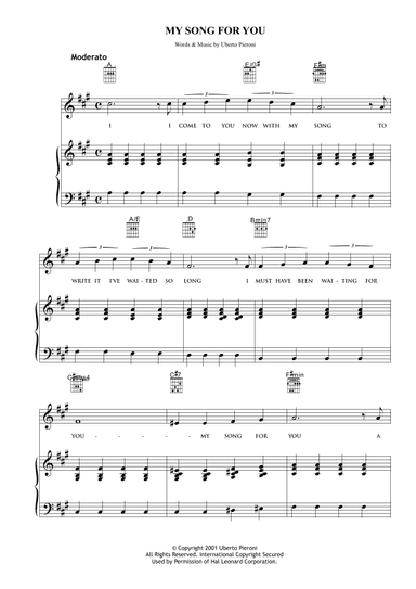My song for you