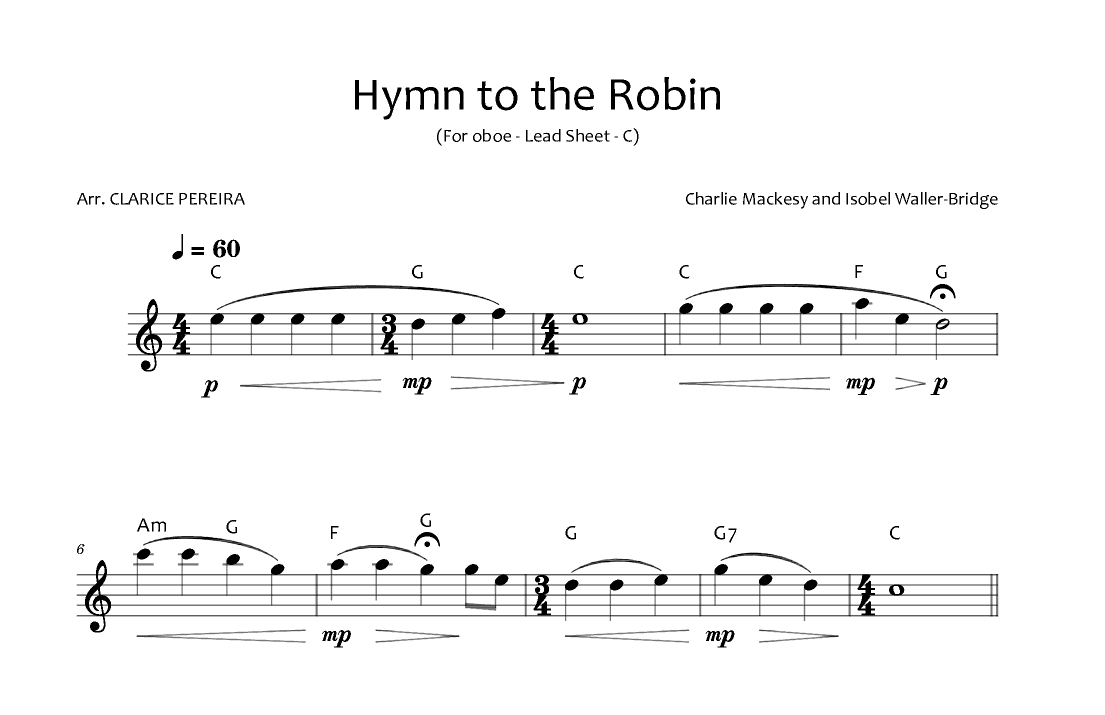 A Hymn For The Robin (arr. Clarice Pereira)