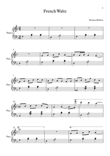 French Waltz from Unspoken Words Piano Collection