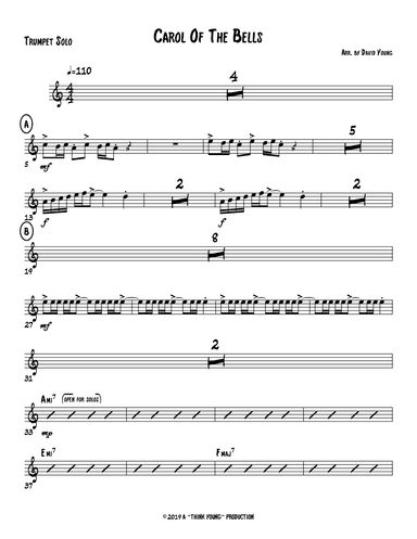 Carol Of The Bells (arr. David W. Young)