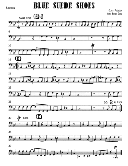 Blue Suede Shoes (arr. Brad Reid)