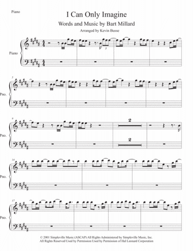 I Can Only Imagine (arr. Kevin Busse)