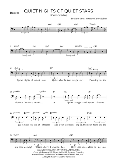 Quiet Nights Of Quiet Stars (corcovado) (arr. Alex Nunes Rodrigues)