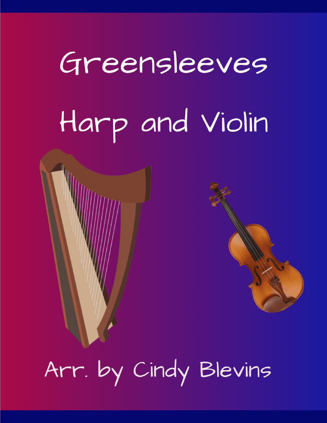 Greensleeves, for Harp and Violin (arr. Cindy Blevins)