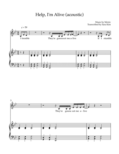 Help I'm Alive (arr. Sara Kim)