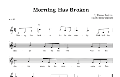 Morning Has Broken (arr. Riverside Guitar School)