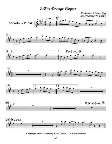 Legends & Tales of the Renaissance II (of Romance) - 3. The Orange Rogue (Piccolo Trumpet) (arr. R.R.Cardo)