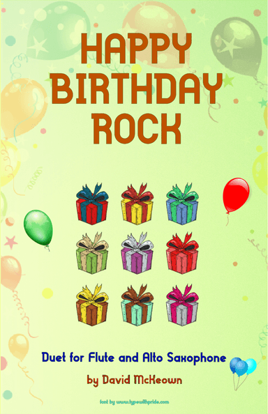 Happy Birthday Rock, for Flute and Alto Saxophone Duet (arr. David McKeown)