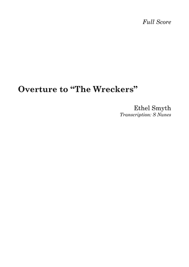 Overture to the Wreckers (arr. Steven Nunes)