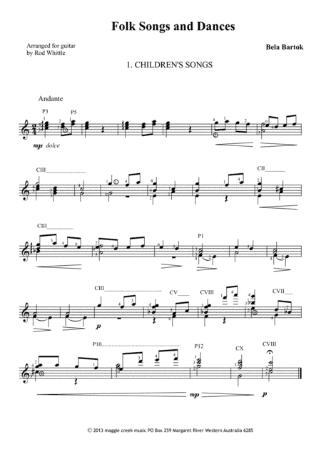 Folk Songs and Dances (arr. Rod Whittle)