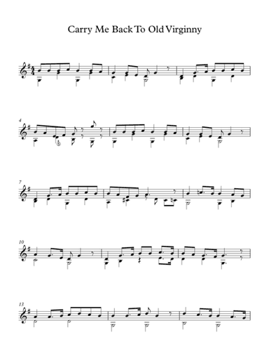 Carry Me Back To Old Virginny - American Traditional Song (arr. Milan Mitic)