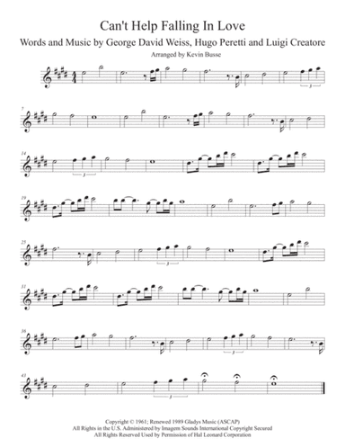 Can't Help Falling In Love (arr. Kevin Busse)