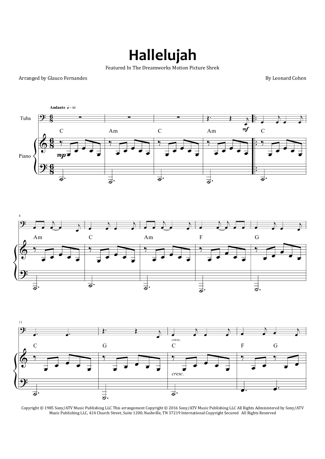 Hallelujah (arr. Glauco Fernandes)