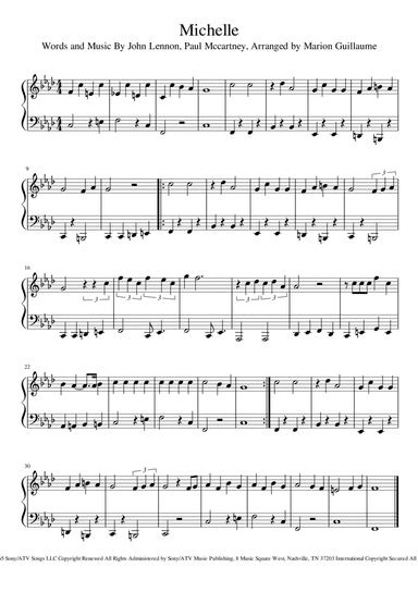 Michelle (arr. Marion Guillaume)