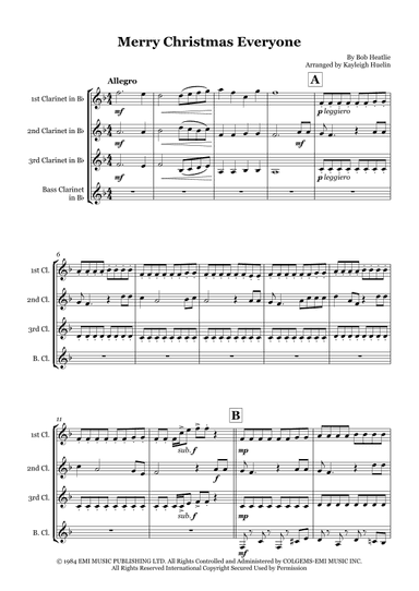 Merry Christmas Everyone (arr. Kayleigh Huelin)