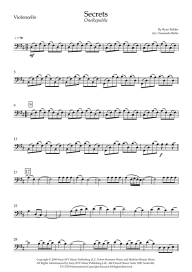 Secrets (arr. Fernando Britto)