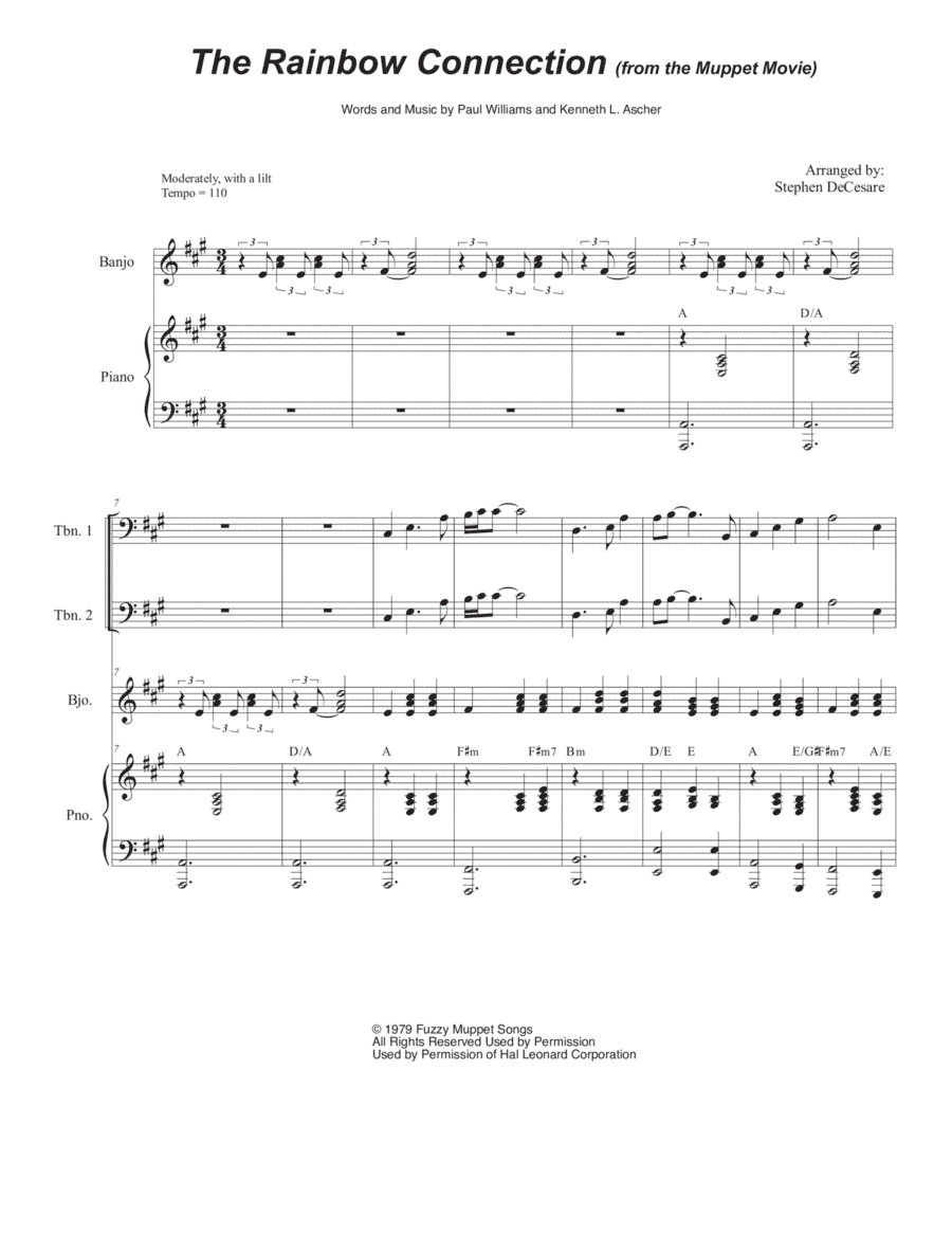The Rainbow Connection (arr. Stephen DeCesare)