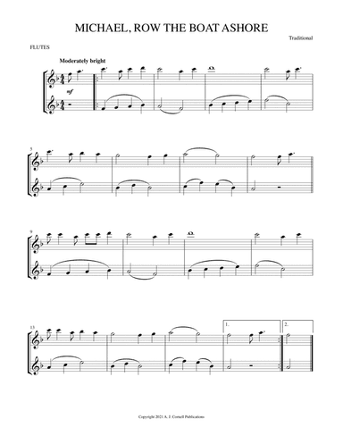 Michael, Row the Boat Ashore (arr. Mark Phillips)