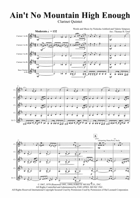 Ain't No Mountain High Enough (arr. Thomas H. Graf)