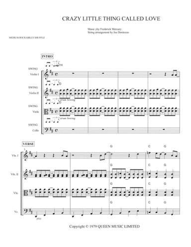 Crazy Little Thing Called Love (arr. Joe Deninzon)