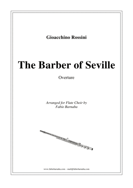 The Barber of Seville - Overture for Flute Choir (arr. Fabio Barnaba)