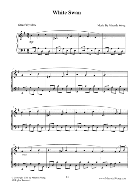 White Swan - Romantic Piano Music by Miranda Wong