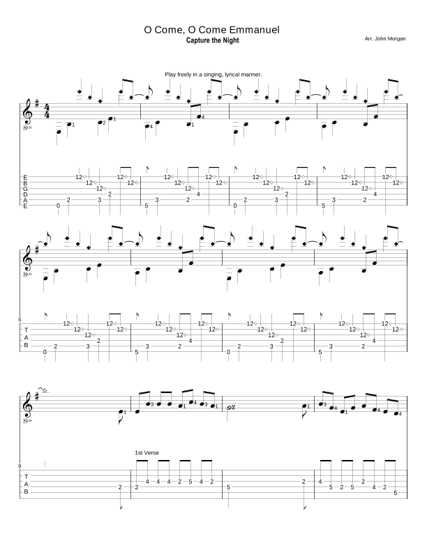 O Come, O Come Emmanuel (arr. John David Morgan)