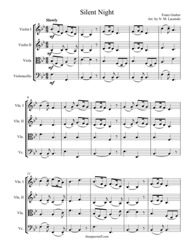 Silent Night (arr. Nick Lacanski)