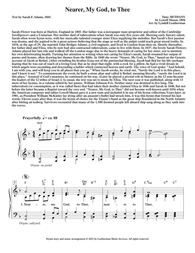 Nearer, My God, to Thee (arr. Lyndell Leatherman)