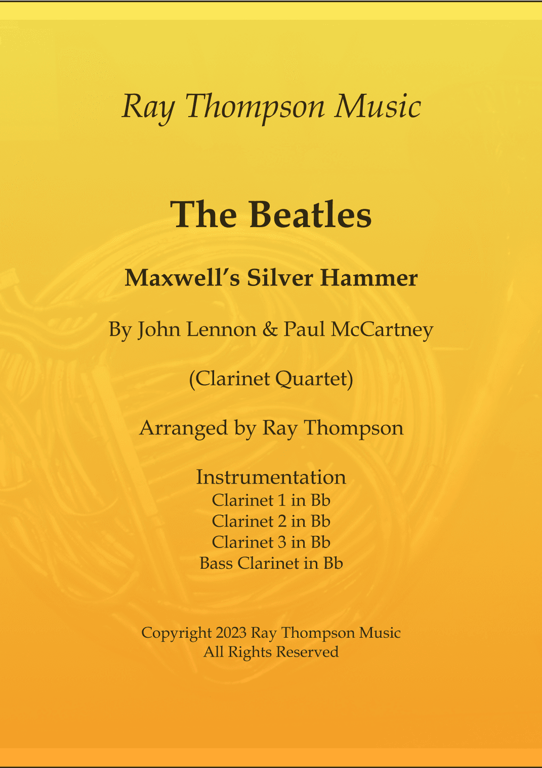 Maxwell's Silver Hammer (arr. Ray Thompson)