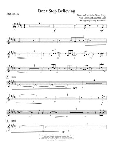 Don't Stop Believin' (arr. Andy sperandeo)
