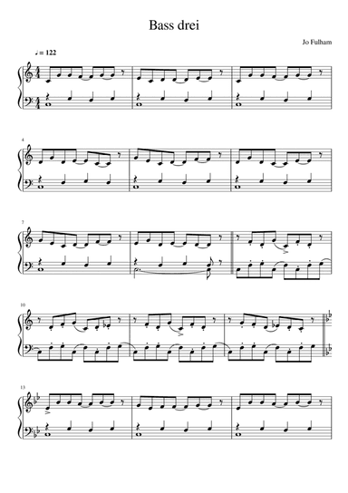 Bass drei