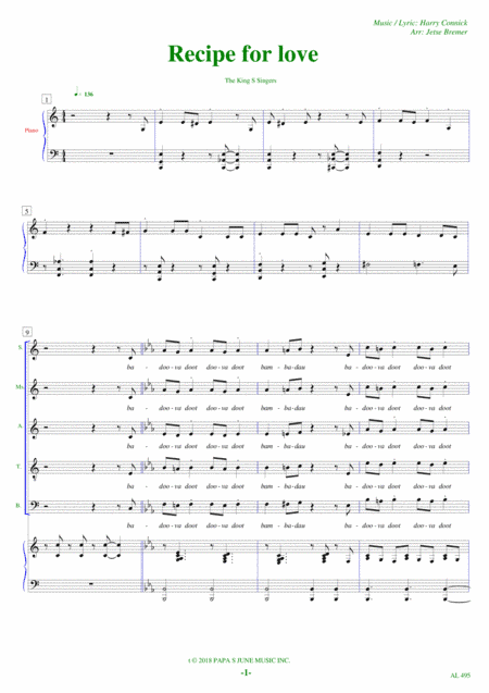Recipe For Love (arr. Jetse Bremer)